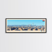 Carregar imagem no visualizador da galeria, Algiers, Algeria Panoramic Travel Poster Canvas Print, Algiers, Algeria Painting, Algeria Art, Algiers Travel Art, Guest Room Painting
