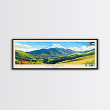Carregar imagem no visualizador da galeria, Amman, Jordan Panoramic Travel Poster Canvas Print, Amman, Jordan Painting, Jordan Art, Amman Travel Art, Living Room Painting
