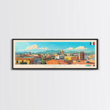 Carregar imagem no visualizador da galeria, Apodaca, Mexico Panoramic Travel Poster Canvas Print, Apodaca, Mexico Painting, Mexico Art, Apodaca Panoramic Travel Art, Travel Painting
