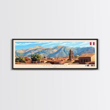 Carregar imagem no visualizador da galeria, Ayacucho, Peru Panoramic Travel Poster Canvas Print, Ayacucho, Peru Painting, Peru Art, Ayacucho Travel Art, Guest Room Painting
