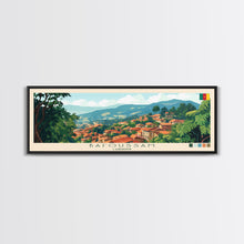 Carregar imagem no visualizador da galeria, Bafoussam, Cameroon Travel Poster Panoramic Canvas Print, Bafoussam, Cameroon Painting, Cameroon Art, Bafoussam Travel Art, Guest Room Painting
