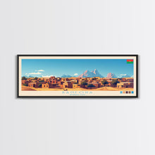 Load image into Gallery viewer, Banfora, Burkina Faso Panoramic Travel Poster Canvas Print, Banfora, Burkina Faso Painting, Burkina Faso Art, Banfora Travel Art, Guest Room Painting
