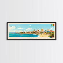 Load image into Gallery viewer, Dakar, Senegal Travel Poster Panoramic Canvas Print, Dakar, Senegal Painting, Senegal Art, Dakar Travel Art, Guest Room Painting
