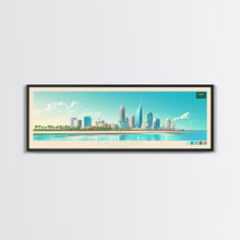 Load image into Gallery viewer, Dammam, Saudi Arabia Panoramic Travel Poster Canvas Print, Dammam, Saudi Arabia Painting, Saudi Arabia Art, Dammam Travel Art, Guest Room Painting
