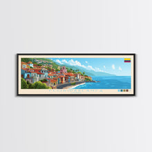 Carregar imagem no visualizador da galeria, Floridablanca, Colombia Panoramic Travel Poster Canvas Print, Floridablanca, Colombia Painting, Colombia Art, Floridablanca Travel Art, Guest Room Painting
