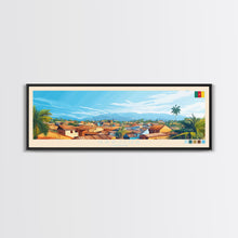 Load image into Gallery viewer, Garoua, Cameroon Travel Poster Panoramic Canvas Print, Garoua, Cameroon Painting, Cameroon Art, Garoua Travel Art, Guest Room Painting
