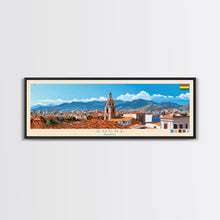 Load image into Gallery viewer, Sucre, Bolivia Panoramic Travel Poster Canvas Print, Sucre, Bolivia Painting, Bolivia Art, Sucre Travel Art, Living Room Painting

