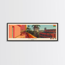 Carregar imagem no visualizador da galeria, Accra, Ghana Panoramic Canvas Print, Accra, Ghana Painting, Ghana Art, Accra Travel Poster, Travel Art, Guest Room Painting
