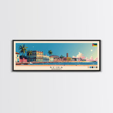 Cargar imagen en el visor de la galería, Beira, Mozambique Panoramic Canvas Print, Beira, Mozambique Painting, Mozambique Art, Beira Travel Poster, Travel Art, Guest Room Painting
