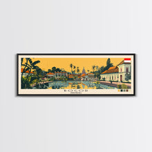 Load image into Gallery viewer, Bogor, Indonesia Panoramic Canvas Print, Bogor, Indonesia Painting, Indonesia Art, Bogor Travel Poster, Travel Art, Vacation Gift
