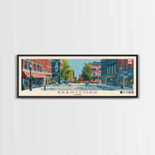 Load image into Gallery viewer, Brantford, Canada Panoramic Canvas Print, Brantford, Canada Painting, Canada Art, Brantford Travel Poster, Travel Art, Living Room Painting
