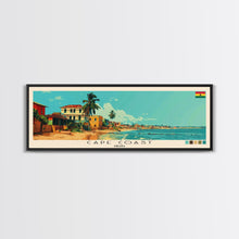 Carregar imagem no visualizador da galeria, Cape Coast, Ghana Panoramic Canvas Print, Cape Coast, Ghana Painting, Ghana Art, Cape Coast Travel Poster, Travel Art, Living Room Painting
