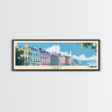 Cargar imagen en el visor de la galería, Cork, Ireland Panoramic Canvas Print, Cork, Ireland Painting, Ireland Art, Cork Travel Poster, Travel Art, Guest Room Painting
