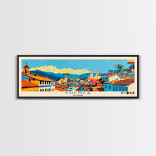 Load image into Gallery viewer, Cuenca, Ecuador Panoramic Canvas Print, Cuenca, Ecuador Painting, Ecuador Art, Cuenca Travel Poster, Travel Art, Guest Room Painting
