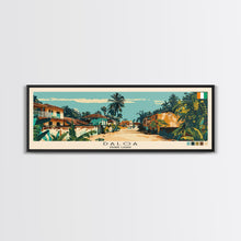 Load image into Gallery viewer, Daloa, Ivory Coast Panoramic Canvas Print, Daloa, Ivory Coast Painting, Ivory Coast Art, Daloa Travel Poster, Travel Art, Living Room Painting
