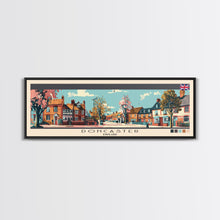 Load image into Gallery viewer, Doncaster, England Panoramic Canvas Print, Doncaster, England Painting, England Art, Doncaster Travel Poster, Travel Art, Guest Room Painting
