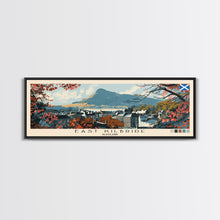 Load image into Gallery viewer, East Kilbride, Scotland Panoramic Canvas Print, East Kilbride, Scotland Painting, Scotland Art, East Kilbride Travel Poster, Travel Art, Housewarming Gift
