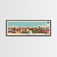 Carregar imagem no visualizador da galeria, Faisalabad, Pakistan Panoramic Canvas Print, Faisalabad, Pakistan Painting, Pakistan Art, Faisalabad Travel Poster, Travel Art, Living Room Painting

