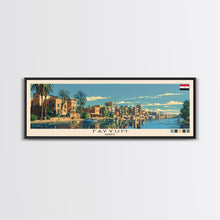 Carregar imagem no visualizador da galeria, Fayyum, Egypt Panoramic Canvas Print, Fayyum, Egypt Painting, Egypt Art, Fayyum Travel Poster, Travel Art, Housewarming Gift
