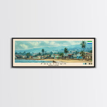Load image into Gallery viewer, Freetown, Sierra Leone Panoramic Canvas Print, Freetown, Sierra Leone Painting, Sierra Leone Art, Freetown Travel Poster, Travel Art, Living Room Painting
