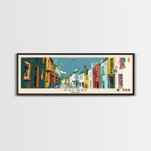 Carregar imagem no visualizador da galeria, Galway, Ireland Panoramic Canvas Print, Galway, Ireland Painting, Ireland Art, Galway Travel Poster, Travel Art, Housewarming Gift
