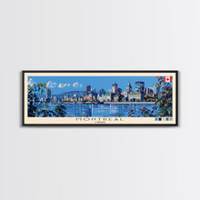 Carregar imagem no visualizador da galeria, Montreal, Canada Panoramic Canvas Print, Montreal, Canada Painting, Canada Art, Montreal Travel Poster, Travel Art, Guest Room Painting
