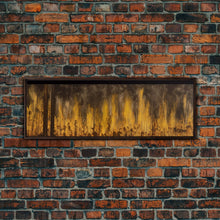 Carregar imagem no visualizador da galeria, Forest On Fire, Yellow Flames Wall Decor, Extra Large Wall Art, Wall Decor, Framed Canvas Print, Panoramic, Wall Art, Canvas Print
