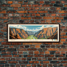 Load image into Gallery viewer, Black Canyon Of The Gunnison National Park, Panoramic Colorado Travel Art, National Park Print, Minimalist Travel Art, Midcentury Modern
