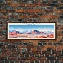Load image into Gallery viewer, Death Valley National Park, Panoramic California Travel Art, National Park Print, Minimalist Travel Art, Midcentury Modern Style Landscape
