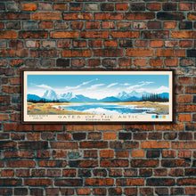 Load image into Gallery viewer, Gates Of The Arctic National Park Panoramic Alaska Travel Art, National Park Print, Minimalist Travel Art, Midcentury Modern Style Landscape
