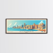 Carregar imagem no visualizador da galeria, Alexandria, Egypt Panoramic Beach Print, Vacation Gift, Egypt Wall Art, Beach Painting, Beach Decor, Beach Painting
