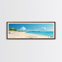Carregar imagem no visualizador da galeria, Andros, Bahamas Panoramic Beach Print, Vacation Gift, Bahamas Wall Art, Framed Canvas Print, Framed Beach Painting
