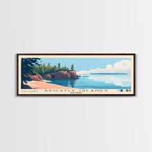 Carregar imagem no visualizador da galeria, Apostle Islands, Wisconsin Panoramic Beach Print, Vacation Gift, Wisconsin Wall Art, Beach Painting, Beach Decor, Beach Painting
