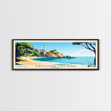 Carregar imagem no visualizador da galeria, Armona Island, Portugal Panoramic Print, Vacation Gift, Portugal Wall Art, Beach Painting, Beach Decor, Beach Or Lakehouse Art
