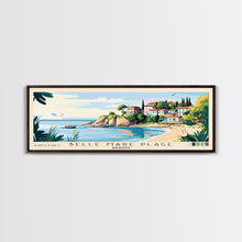 Cargar imagen en el visor de la galería, Belle Mare Plage, Mauritius Panoramic Beach Print, Vacation Gift, Mauritius Wall Art, Framed Canvas Print, Framed Beach Painting
