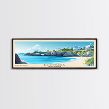 Load image into Gallery viewer, Bermuda, United Kingdom Panoramic Beach Print, Vacation Gift, United Kingdom Wall Art, Beach Painting, Beach Decor, Beach Painting
