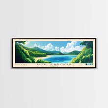 Cargar imagen en el visor de la galería, Blue Lagoon, Malasyia Panoramic Print, Vacation Gift, Malasyia Wall Art, Vacation Wall Art, Vacatation Memories, Beach Decor, Beach Or Lakehouse Art
