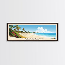 Carregar imagem no visualizador da galeria, Cabbage Beach, Paradise Island, Bahamas Panoramic Print, Vacation Gift, Paradise Island, Bahamas Wall Art, Beach Painting, Beach Decor, Large Wall Art, Wood Frame Art

