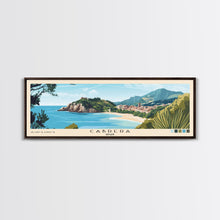 Carregar imagem no visualizador da galeria, Cabrera, Spain Panoramic Beach Print, Vacation Gift, Spain Wall Art, Beach Painting, Beach Decor, Beach Painting
