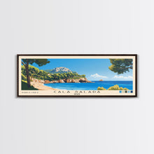 Carregar imagem no visualizador da galeria, Cala Salada, Spain Panoramic Beach Print, Vacation Gift, Spain Wall Art, Beach Painting, Beach Decor, Beach Painting
