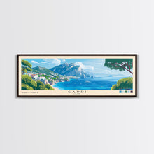 Carregar imagem no visualizador da galeria, Capri, Italy Panoramic Print, Vacation Gift, Italy Wall Art, Vacation Wall Art, Vacatation Memories, Beach Decor, Beach Or Lakehouse Art
