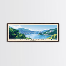 Cargar imagen en el visor de la galería, Clear Water Bay, Hong Kong Panoramic Beach Print, Vacation Gift, Hong Kong Wall Art, Beach Painting, Beach Decor, Beach Painting
