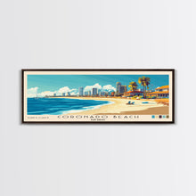 Load image into Gallery viewer, Coronado Beach, San Diego Panoramic Print, Vacation Gift, San Diego Wall Art, Vacation Wall Art, Vacatation Memories, Beach Decor, Beach Or Lakehouse Art
