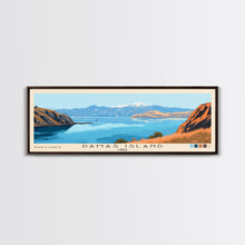Load image into Gallery viewer, Damas Island, Chile Panoramic Print, Vacation Gift, Chile Wall Art, Beach Painting, Beach Decor, Large Wall Art, Wood Frame Art
