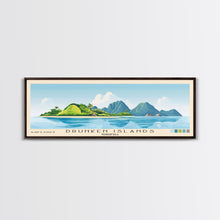 Load image into Gallery viewer, Drunken Islands, Venezuela Panoramic Print, Vacation Gift, Venezuela Wall Art, Vacation Wall Art, Vacatation Memories, Beach Decor, Beach Or Lakehouse Art
