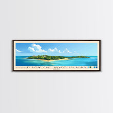 Load image into Gallery viewer, Elbow Cay, Abaco Islands, Bahamas Panoramic Print, Vacation Gift, Bahamas Wall Art, Beach Painting, Beach Decor, Beach Or Lakehouse Art

