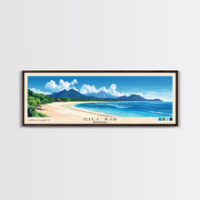 Load image into Gallery viewer, Gili Air, Indonesia Panoramic Beach Print, Vacation Gift, Indonesia Wall Art, Framed Canvas Print, Framed Beach Painting
