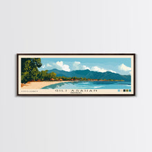 Carregar imagem no visualizador da galeria, Gili Asahan, Indonesia Panoramic Print, Vacation Gift, Indonesia Wall Art, Vacation Wall Art, Vacatation Memories, Beach Decor, Beach Or Lakehouse Art
