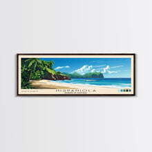 Cargar imagen en el visor de la galería, Hispaniola, Dominican Republic Panoramic Print, Vacation Gift, Dominican Republic Wall Art, Beach Painting, Beach Decor, Beach Or Lakehouse Art

