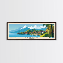 Load image into Gallery viewer, Labengki, Indonesia Panoramic Beach Print, Vacation Gift, Indonesia Wall Art, Framed Canvas Print, Framed Beach Painting
